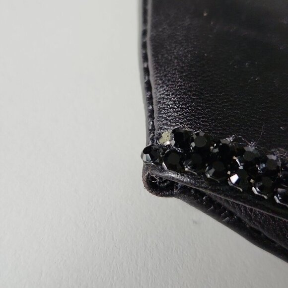 SWAROVSKI | Leather clutch crystals embellished black - Picture 8 of 8